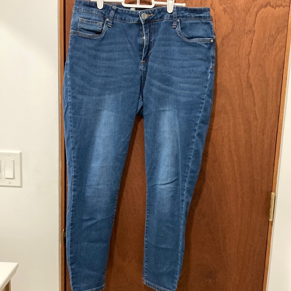 Kut from the Kloth Women's Size 14 Donna Ankle Skinny Blue Jeans - Picture 1 of 6